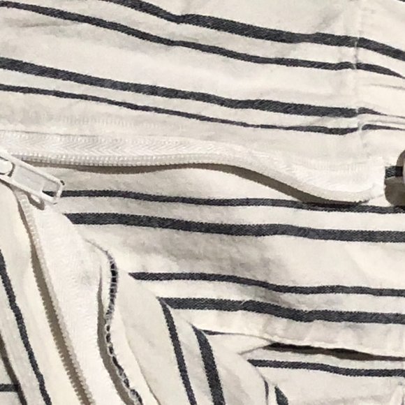 John Galt White and Blue striped pants - Picture 3 of 4